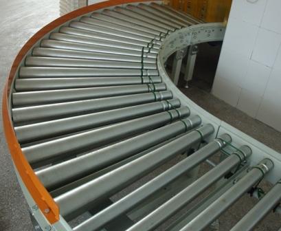 轉(zhuǎn)彎滾筒輸送機(jī)運行圖